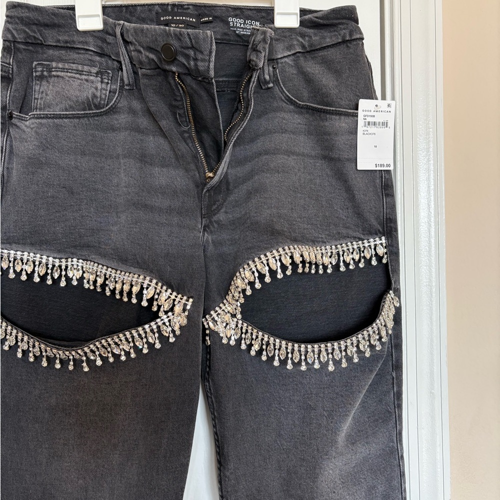 Good American- Good Icon Straight Diamond Jeans - Picture 6 of 6